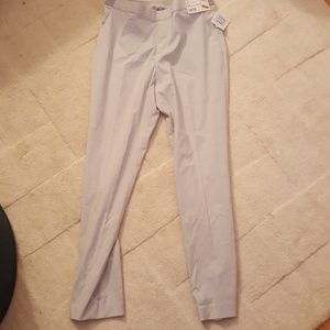 Uniqlo Smart Style Pants Light Grey Plaid M
